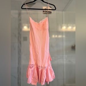 VICTORIA’S SECRET angels soft cotton, silk and lace lingerie slip dress